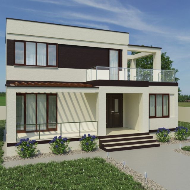 Private house project for construction company