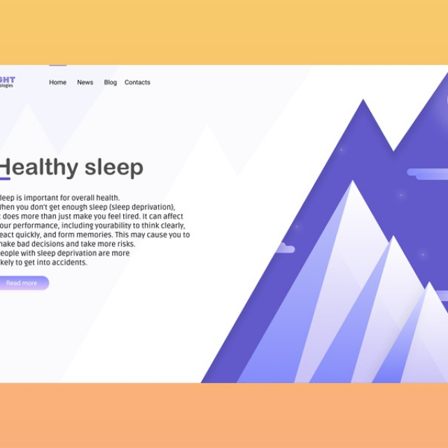 Healthy Sleep Web-page Concept