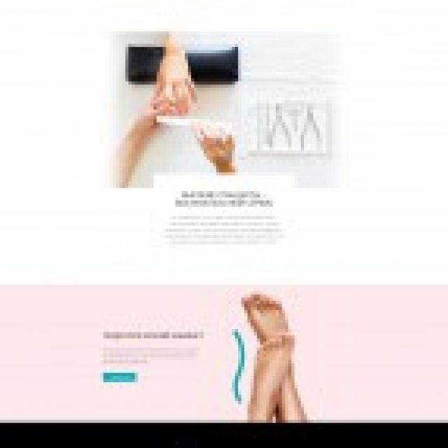 Website for manicure service and solarium