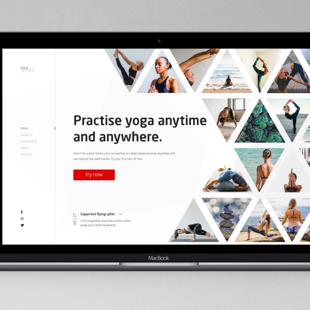 Web Design | Online yoga classes