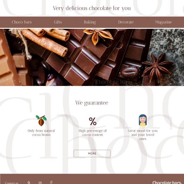 Chocolate landing list