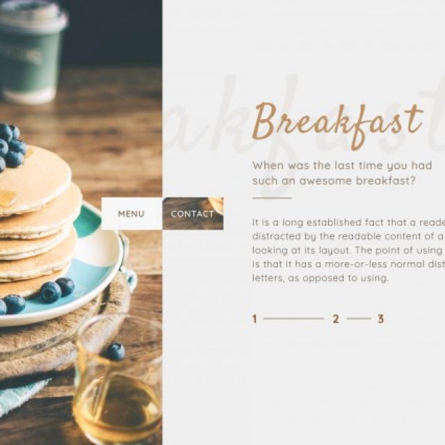 Breakfast Landing page