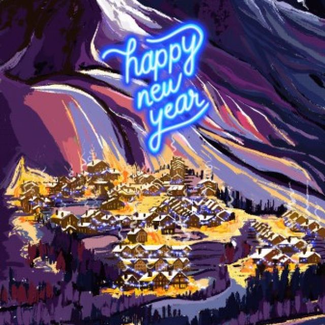 Happy new year animation