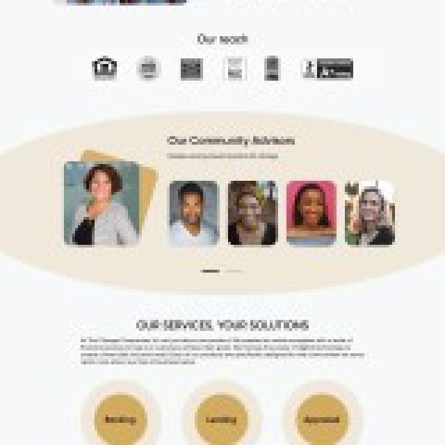 Landing Page "The Change Company"