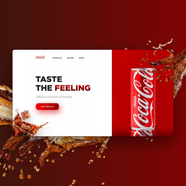 concept online store Coca-Cola