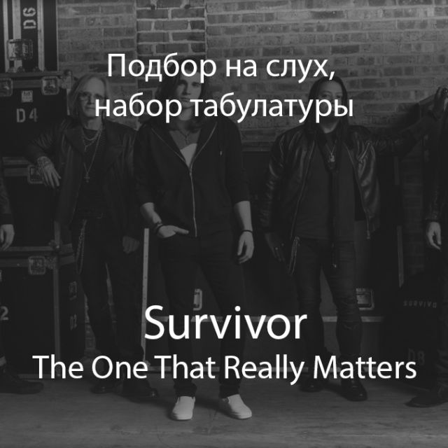    "Survivor - The One That Really Matters"