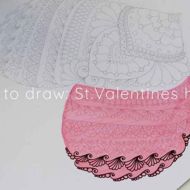 How to draw: St.Valentines heart