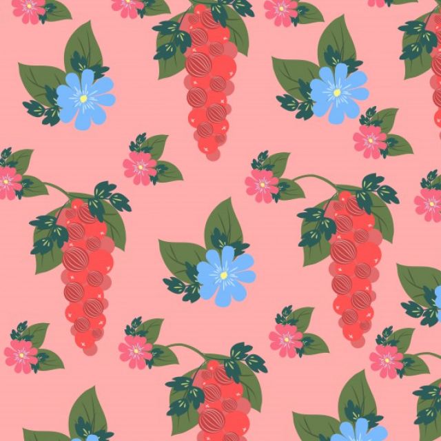 Red berry pattern