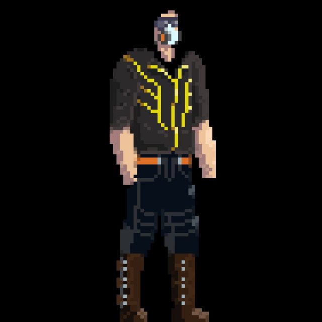 PixelArt Cyberpunk Style Character