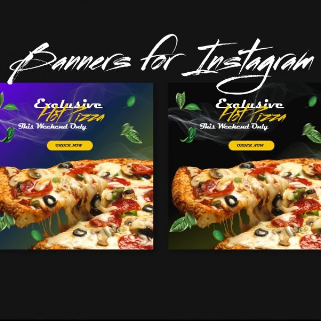 Banners of The Pizza Hub