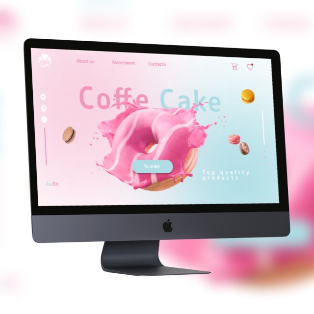 Landing Page pastry shop