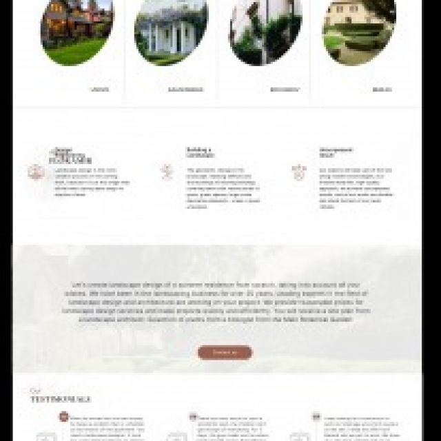 Created design for landscape design company