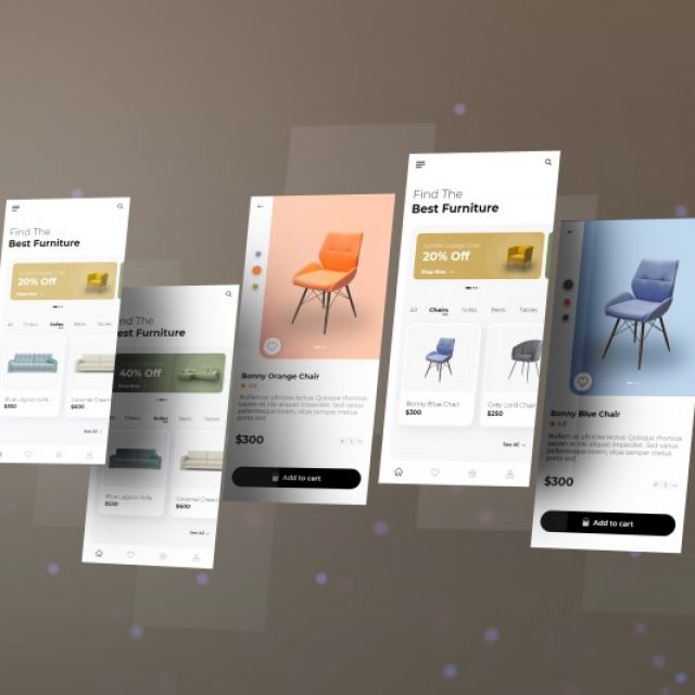 Best Furniture mobile app design 