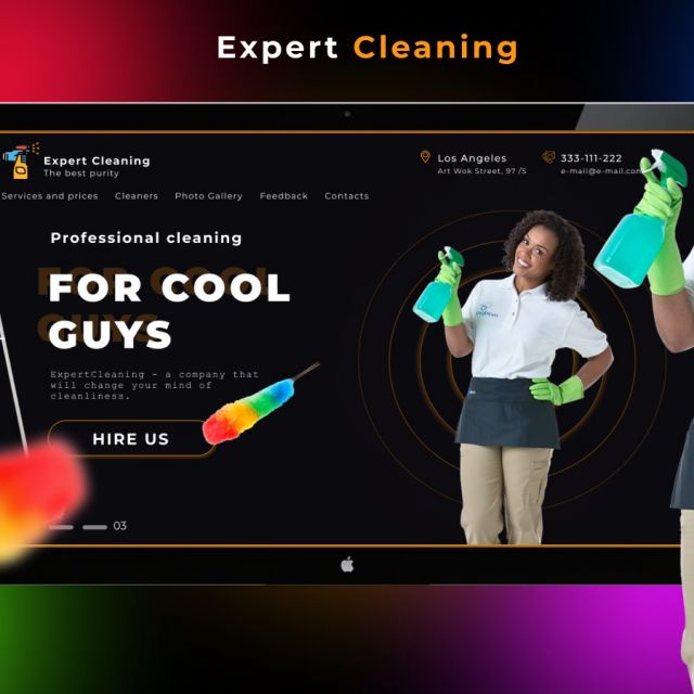 Landing Page  "Expert Cleaning"