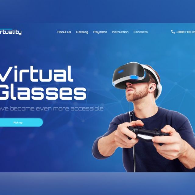 Landing Page Virtual Reality