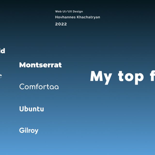 My Top Fonts