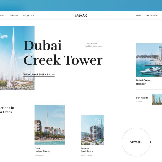Shot on Dribbble "Dubai Creek Tower"
