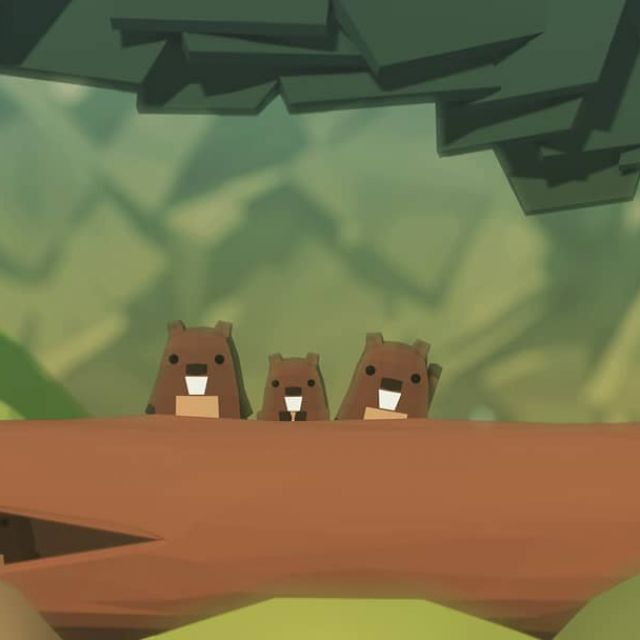 Low-poly beavers