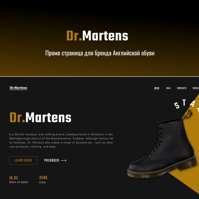 Dr.Martens Landing page Shoes