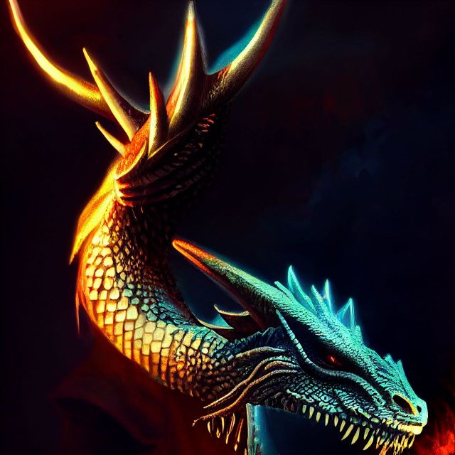 [AI GENERATED] invariant dragon image