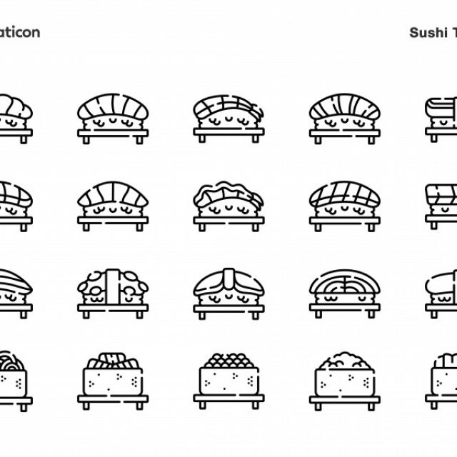 Sushi Types Icons