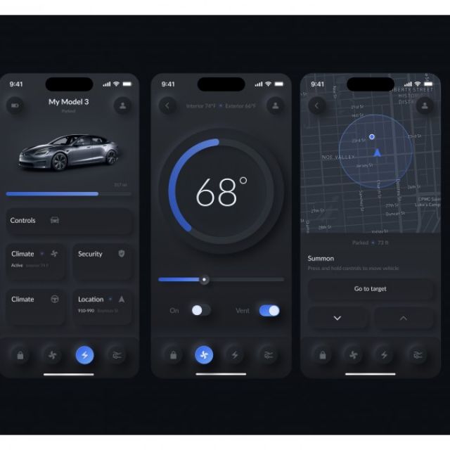 Tesla app (redesign)