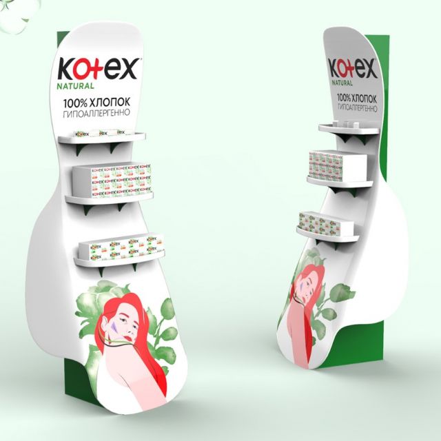 Kotex Natural Display Stand