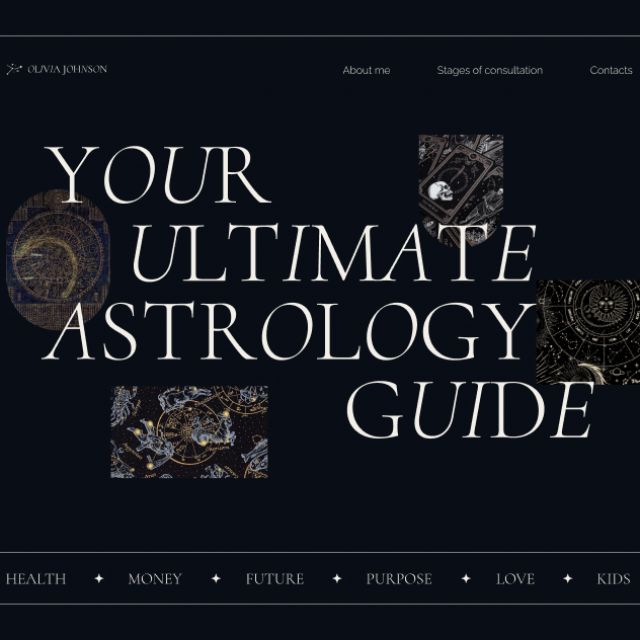 Astrologer's website | Landing page