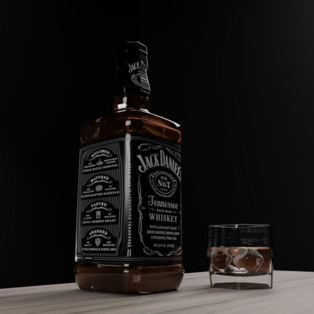 3D product model Whiskey