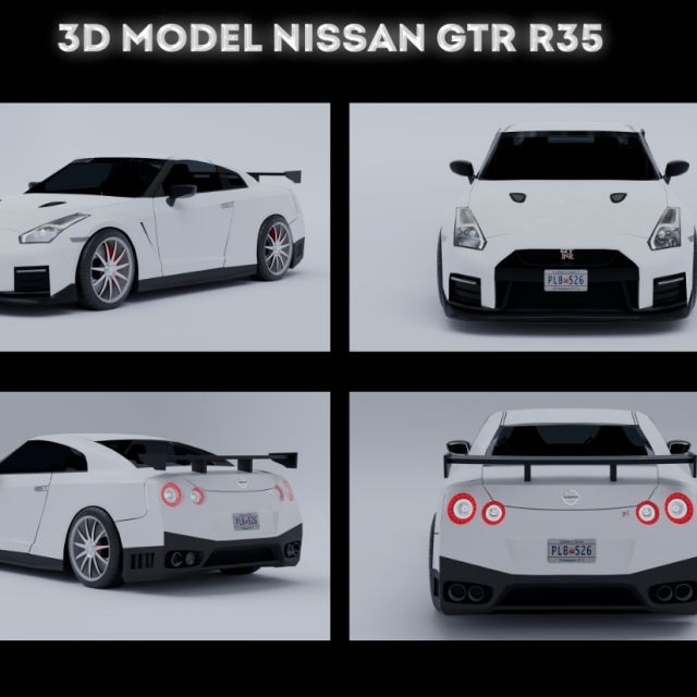 3D Model Nissan GTR R35 2017