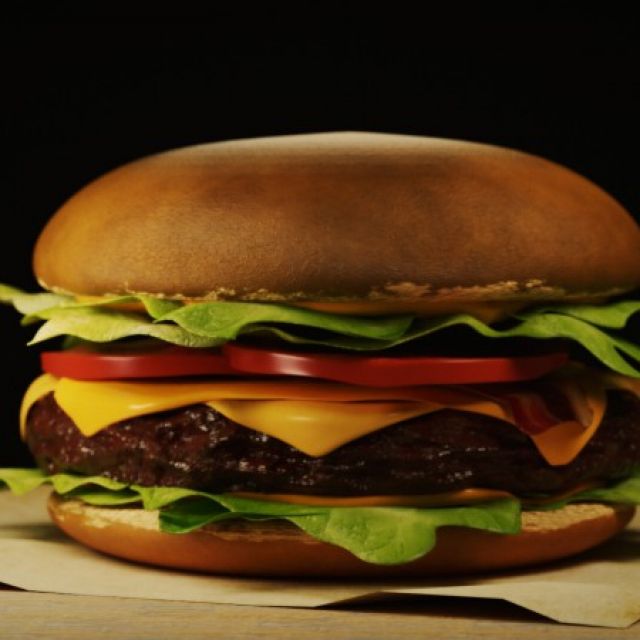 Burger in 3D