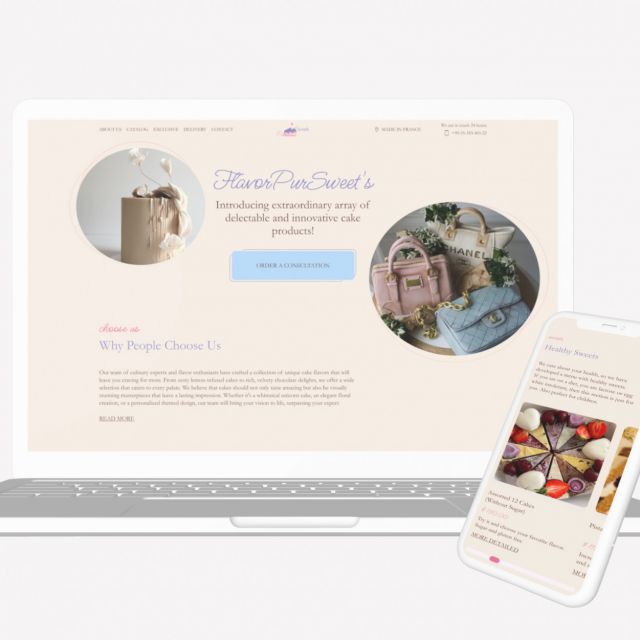 UI/UX Landing Page Cake Shop