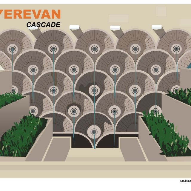 Cascade Yerevan postcard