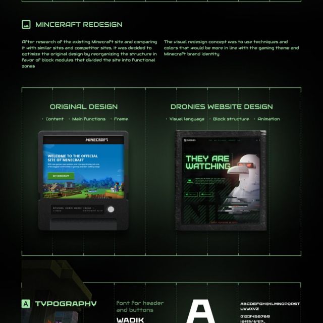 Minecraft website redesign   