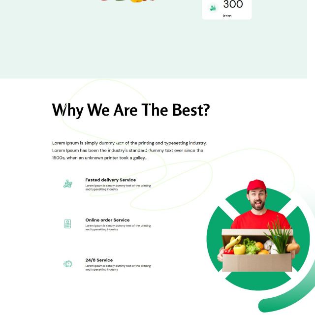 landingPage - organic Food