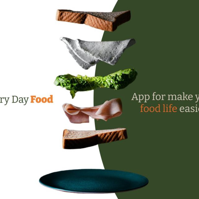 Every Day Food ( landing page for food App)