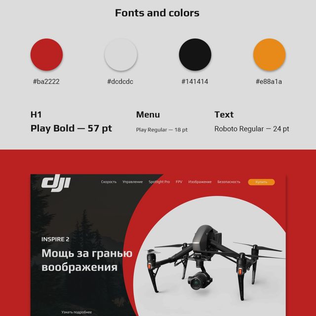 Dji Inspire2 landing page