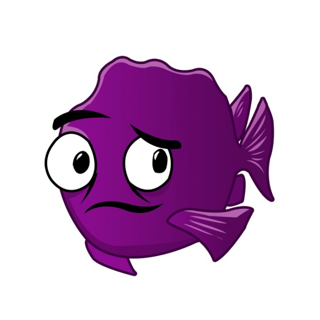 Swimming Purple Fish