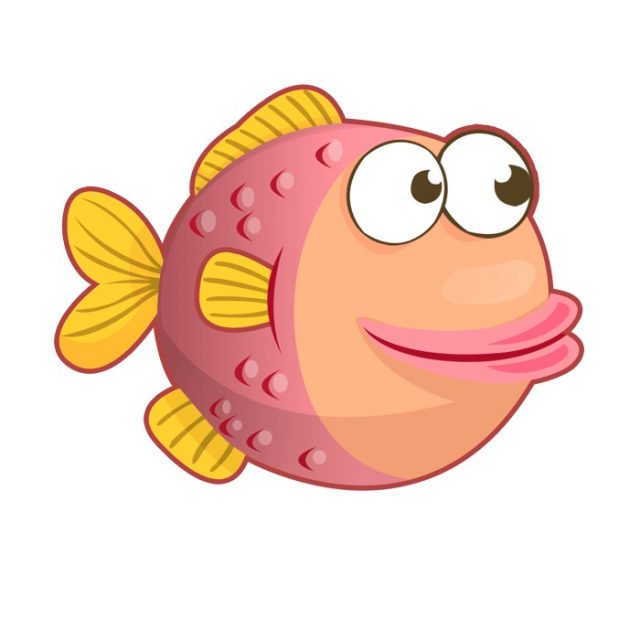 Swimming Pink Fish