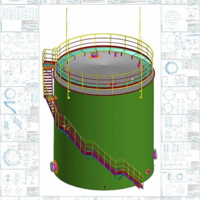 Резервуар вертикальный стальной Объемом 500 м3 2023