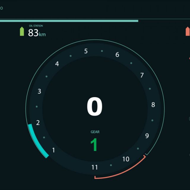 Car speedometer preview