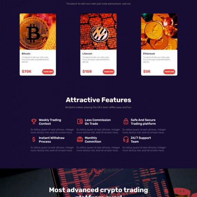 Krypto Landing Page