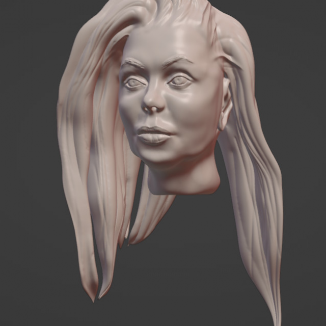 Sculpt of Woman's Head