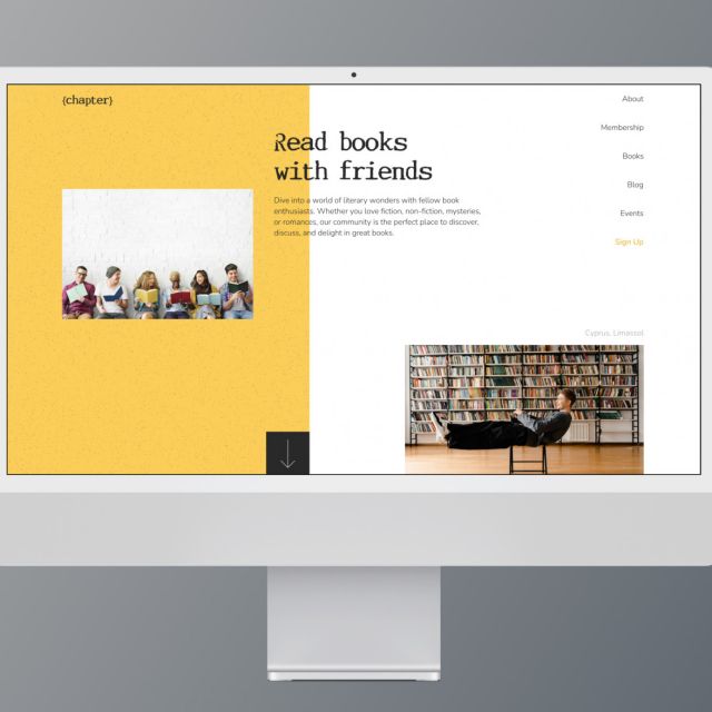 Landing page  