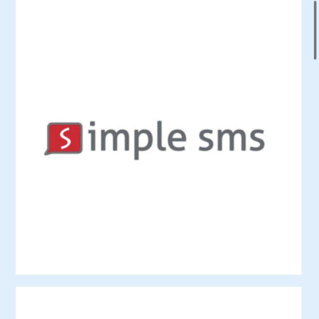 Simple sms logo