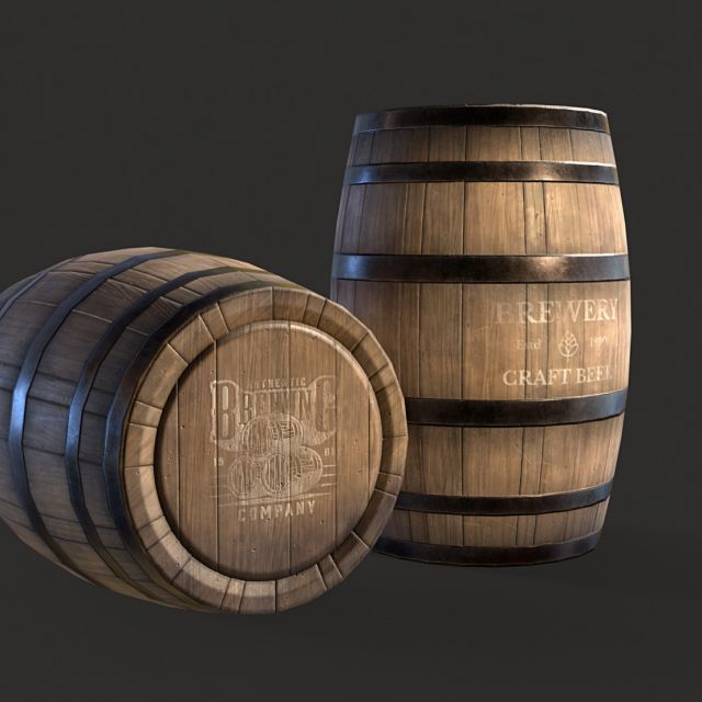 Old beer barrel