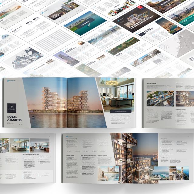 Creative brochures for real estate agencies