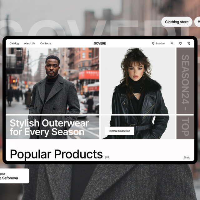 SOVERE Online Store Design