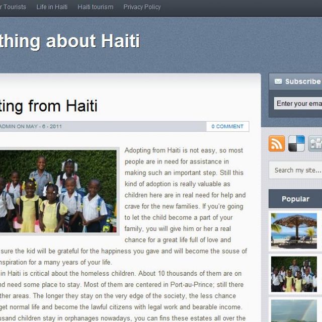 Adopting from Haiti