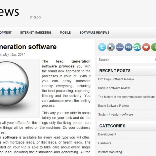 Lead generation software